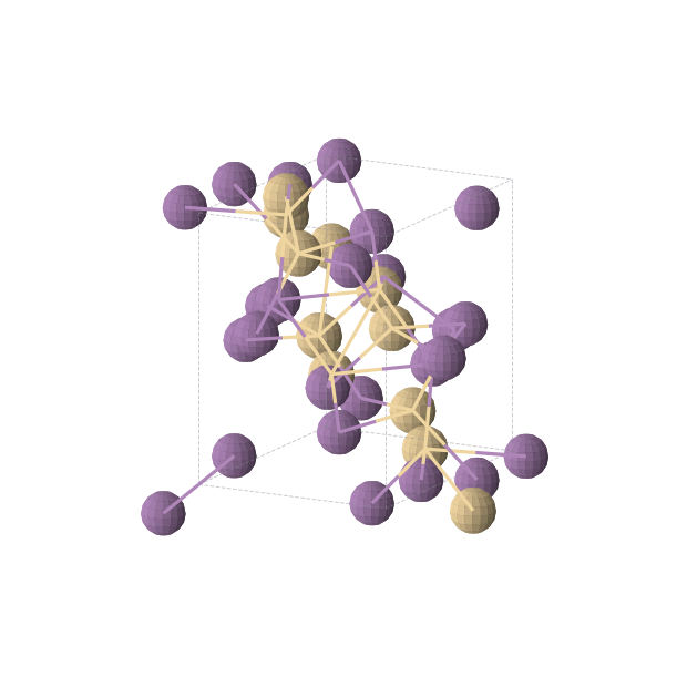 Crystal structure of CdSb (orthorhombic, Pbca (No. 61))
