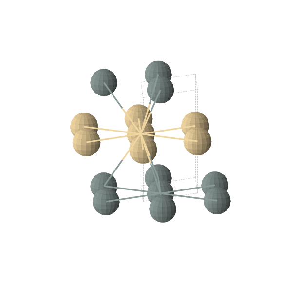 Crystal structure of CdSn (hexagonal, P-6m2 (No. 187))
