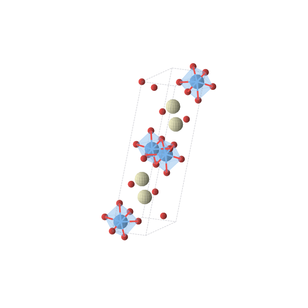 Crystal structure of Ce2Ta2O9 (monoclinic, P21/c (No. 14))