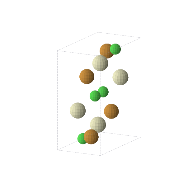 Crystal structure of Ce2Cl2Te2 (orthorhombic, Pnma (No. 62))