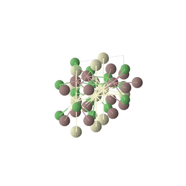 Crystal structure of CeInNi (hexagonal, P-62m (No. 189))