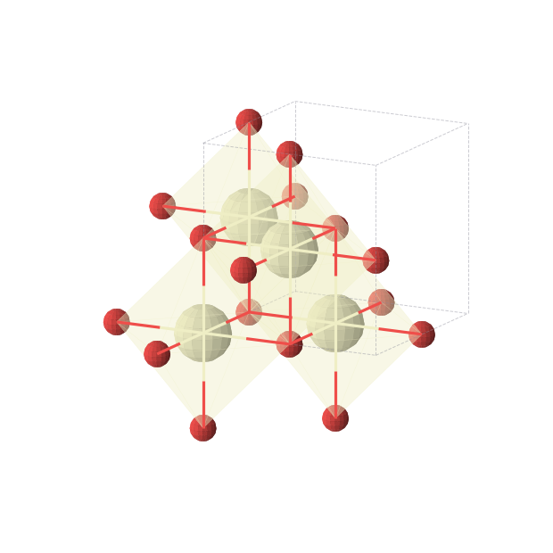 Crystal structure of CeO (cubic, Fm-3m (No. 225))