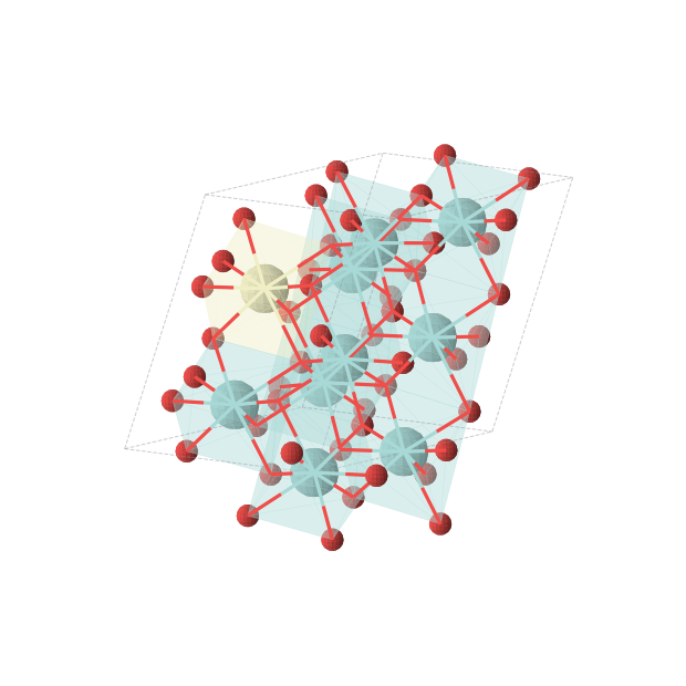 Crystal structure of CeO20Zr9 (triclinic, P1 (No. 1))