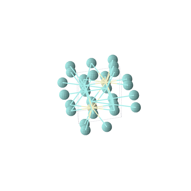 Crystal structure of CeY3 (hexagonal, P63/mmc (No. 194))