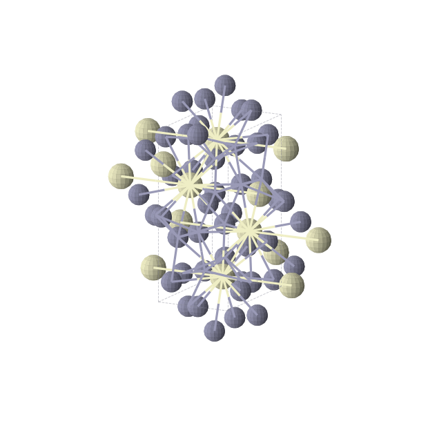 Crystal structure of CeZn3 (orthorhombic, Pnma (No. 62))