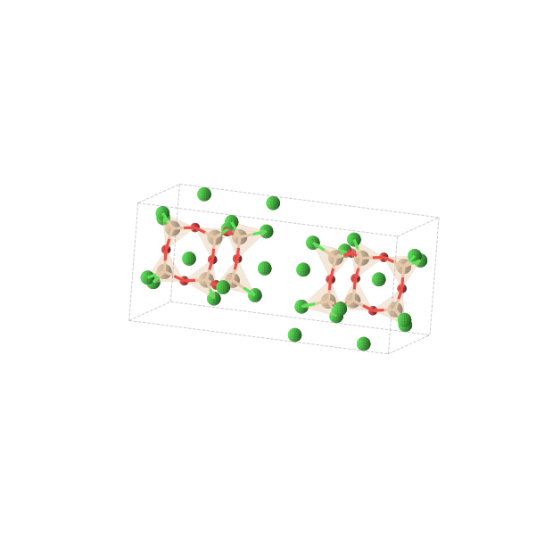 Crystal structure of Cl20O14Si12 (monoclinic, P21/m (No. 11))