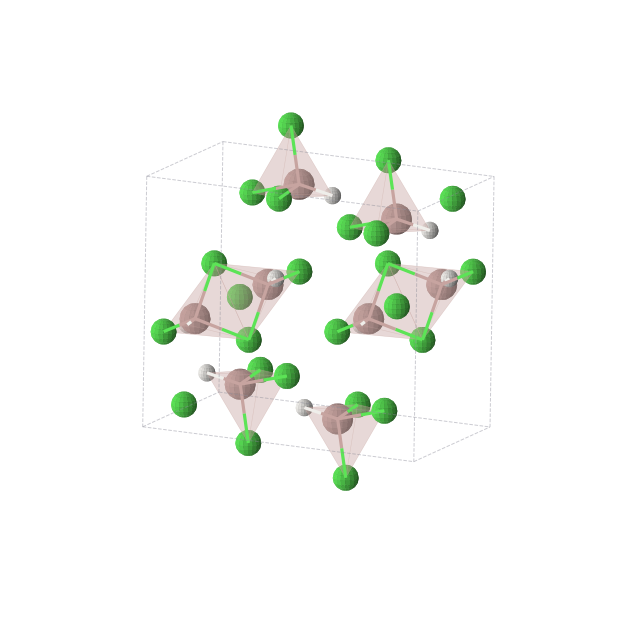 Crystal structure of H16Cl32Ga16 (monoclinic, C2/c (No. 15))