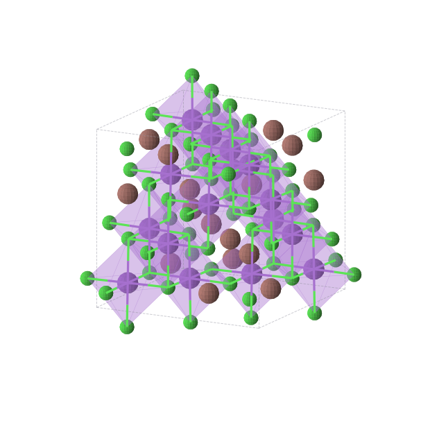 Crystal structure of Cl2KTl (cubic, Fd-3m (No. 227))