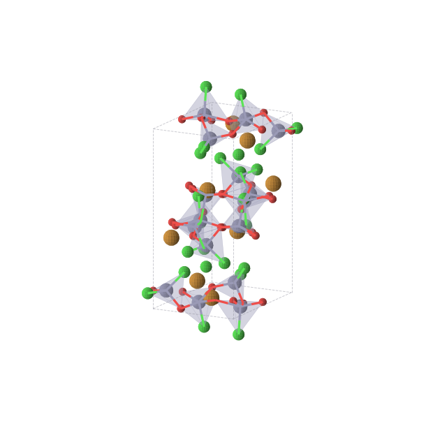Crystal structure of Cl16O24Te8Zn16 (orthorhombic, Pccn (No. 56))
