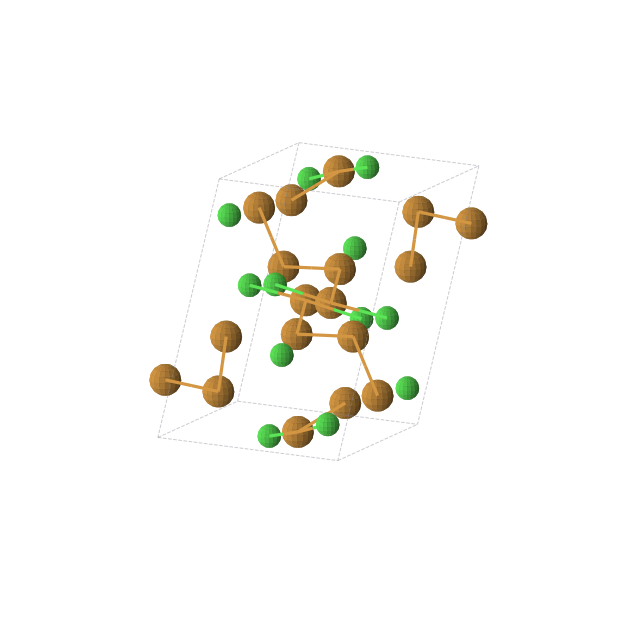 Crystal structure of Te3Cl2 (monoclinic, P21/c (No. 14))