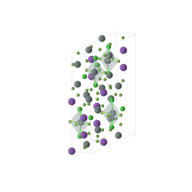 Crystal structure of Cl6F20K6Sn10 (orthorhombic, Cmcm (No. 63))