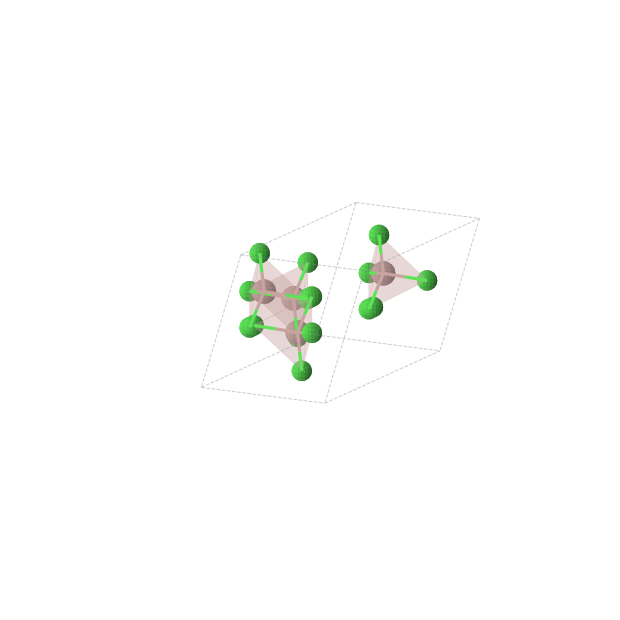 Crystal structure of GaCl3 (monoclinic, C2/m (No. 12))