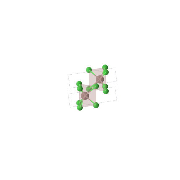 Crystal structure of InCl3 (hexagonal, P63/mmc (No. 194))
