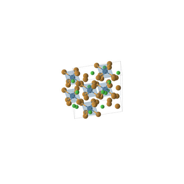 Crystal structure of Cl6Ir2Te12 (trigonal, R-3c (No. 167))