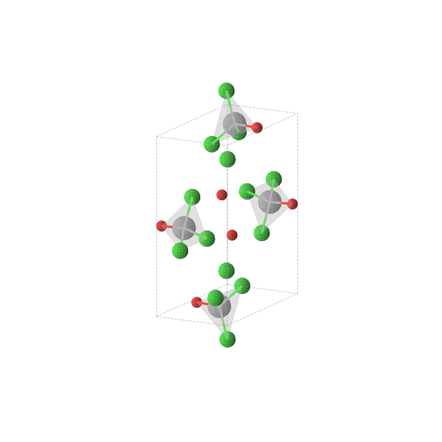 Crystal structure of VCl3O (orthorhombic, Pnma (No. 62))