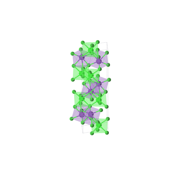 Crystal structure of RbSrCl3 (trigonal, R-3 (No. 148))