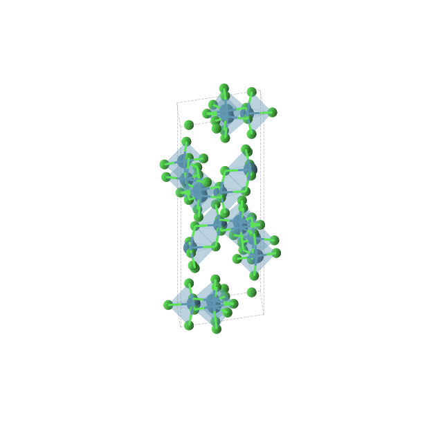 Crystal structure of ReCl3 (trigonal, R-3m (No. 166))