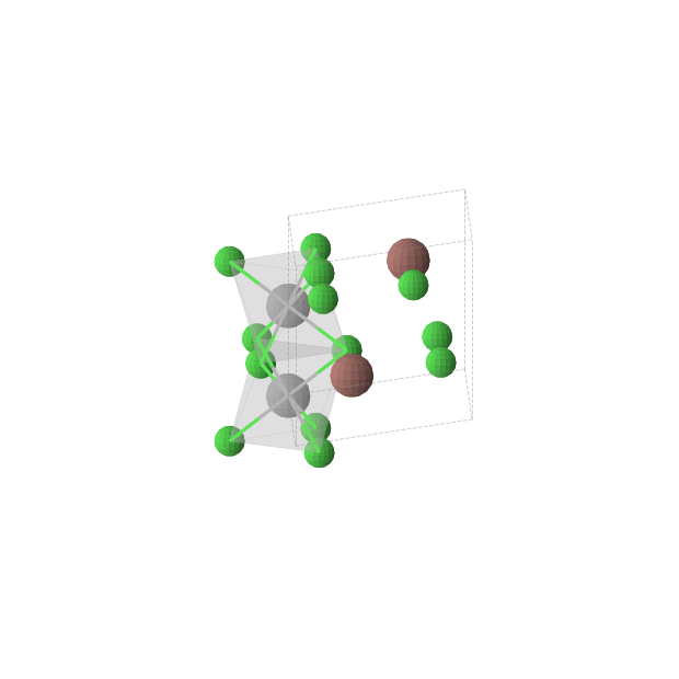 Crystal structure of Cl3TlV (hexagonal, P63/mmc (No. 194))