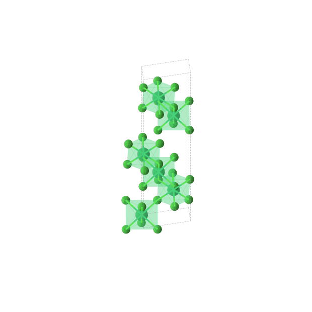 Crystal structure of Cl6Tm2 (trigonal, R-3c (No. 167))