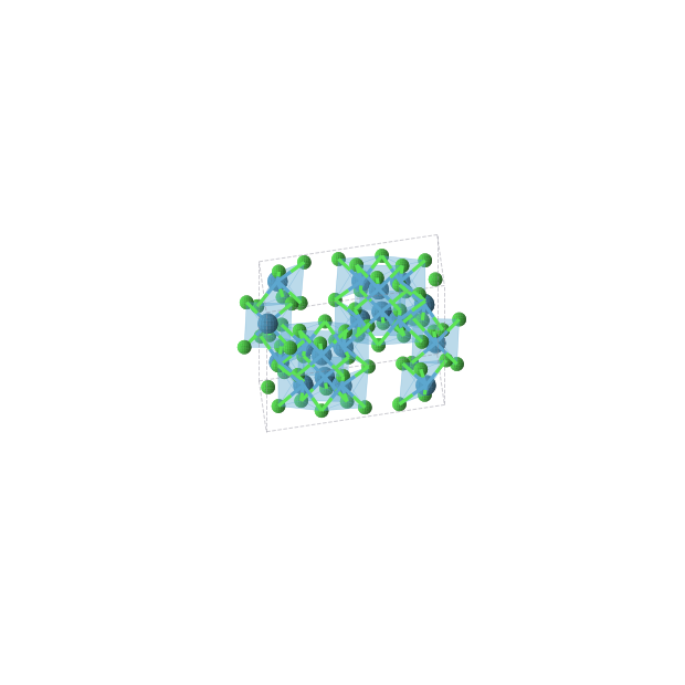 Crystal structure of WCl3 (trigonal, R-3 (No. 148))