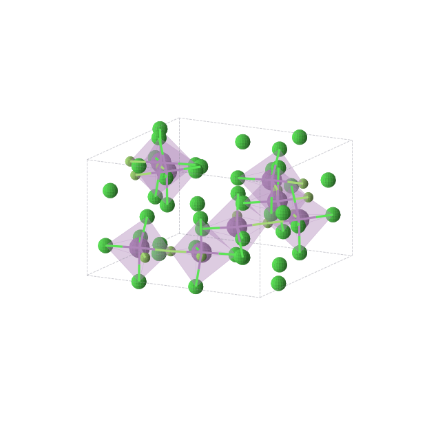 Crystal structure of SbCl4F (tetragonal, I-4 (No. 82))