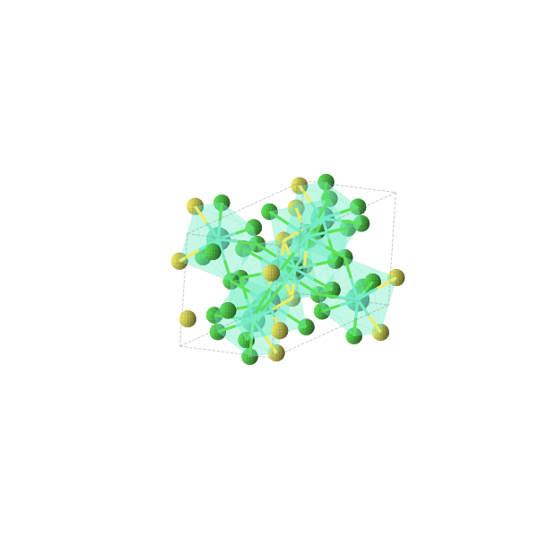 Crystal structure of Cl8Gd4S2 (monoclinic, C2/c (No. 15))