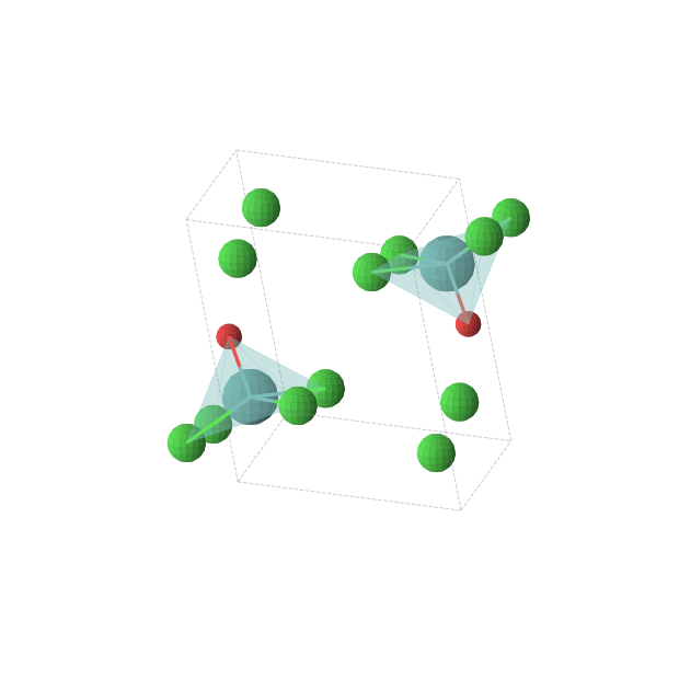 Crystal structure of MoCl4O (triclinic, P-1 (No. 2))