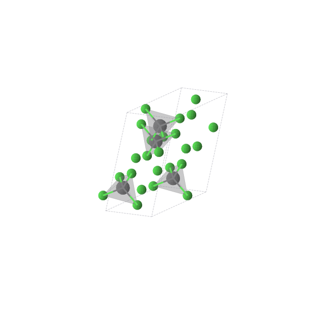 Crystal structure of PbCl4 (monoclinic, C2/c (No. 15))