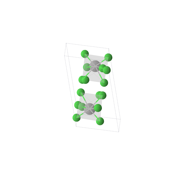 Crystal structure of VCl5 (triclinic, P-1 (No. 2))