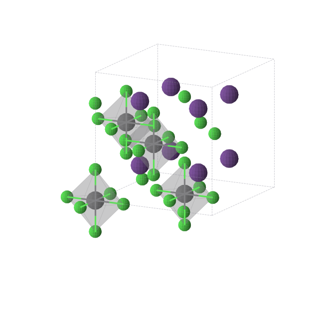 Crystal structure of Cl6Cs2Pb (cubic, Fm-3m (No. 225))
