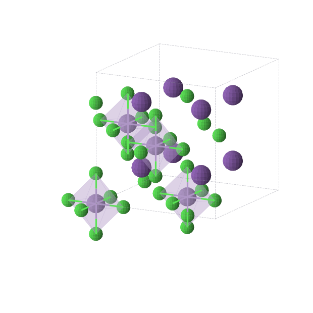Crystal structure of Rb2MnCl6 (cubic, Fm-3m (No. 225))