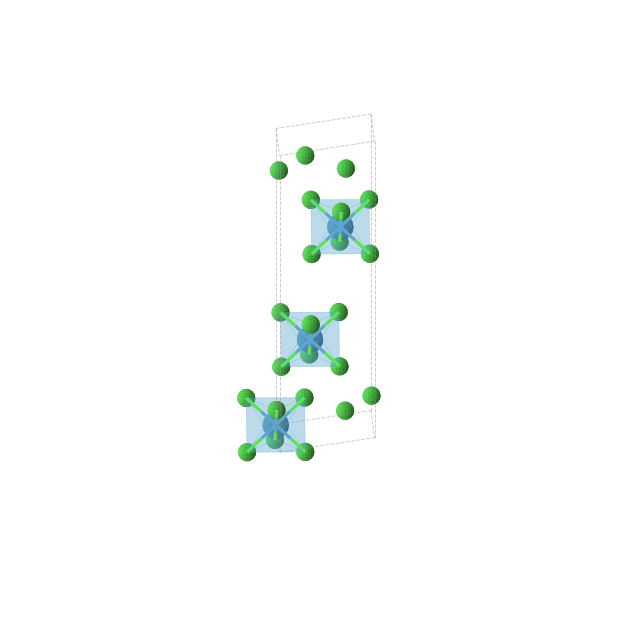 Crystal structure of WCl6 (trigonal, R-3 (No. 148))