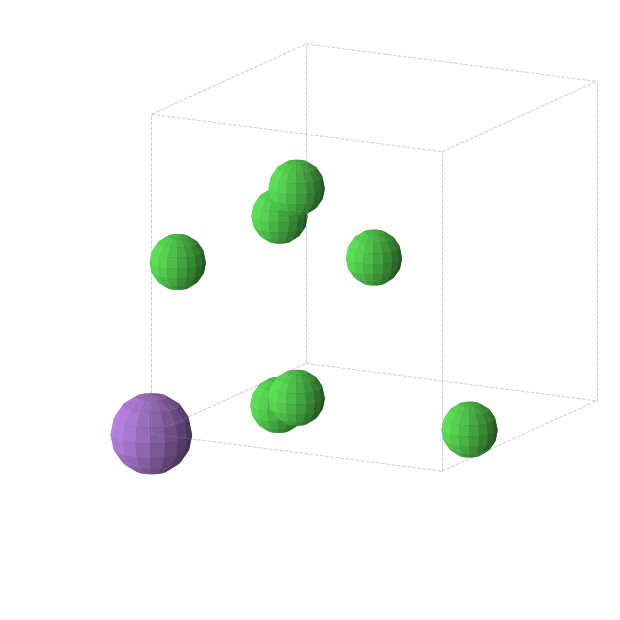 Crystal structure of NaCl7 (cubic, Pm-3 (No. 200))