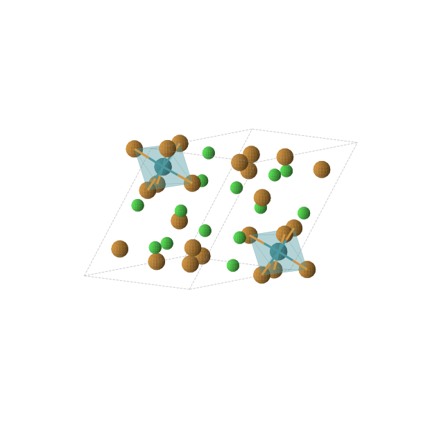 Crystal structure of Cl14Rh2Te14 (triclinic, P-1 (No. 2))