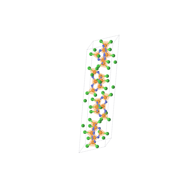 Crystal structure of Cl9N7P6 (monoclinic, C2/c (No. 15))