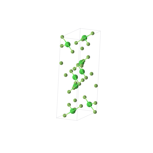 Crystal structure of ClF3 (monoclinic, P21/c (No. 14))