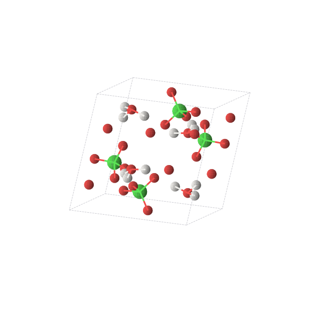 Crystal structure of H3ClO5 (monoclinic, P21/c (No. 14))