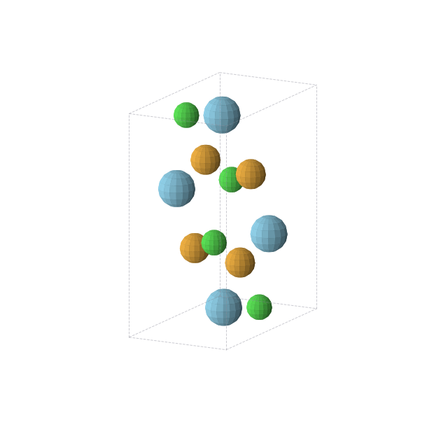 Crystal structure of Cl4La4Se4 (orthorhombic, Pnma (No. 62))