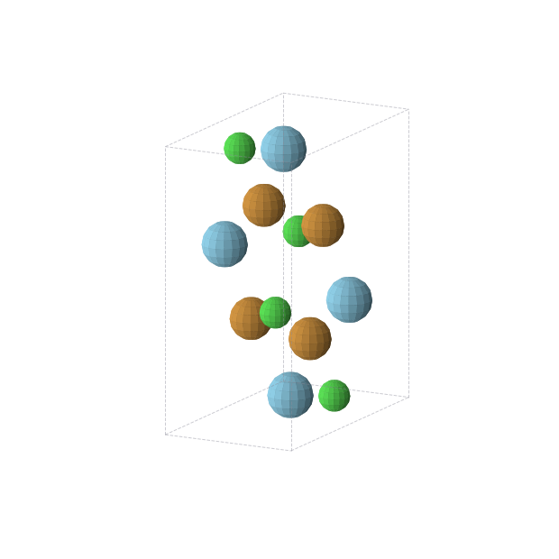 Crystal structure of ClLaTe (orthorhombic, Pnma (No. 62))