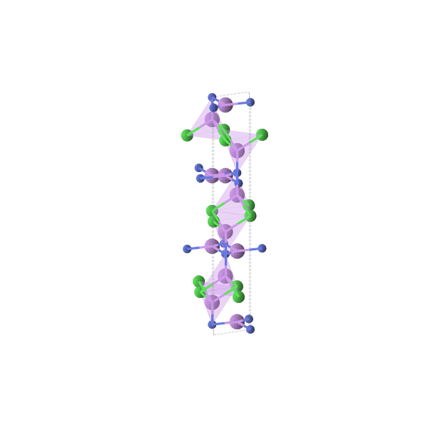 Crystal structure of Li4NCl (trigonal, R-3m (No. 166))