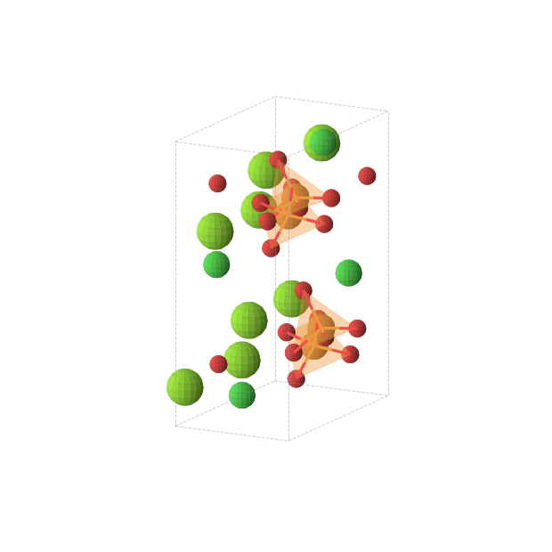 Crystal structure of Cl4Mg8O16P4 (orthorhombic, Pna21 (No. 33))