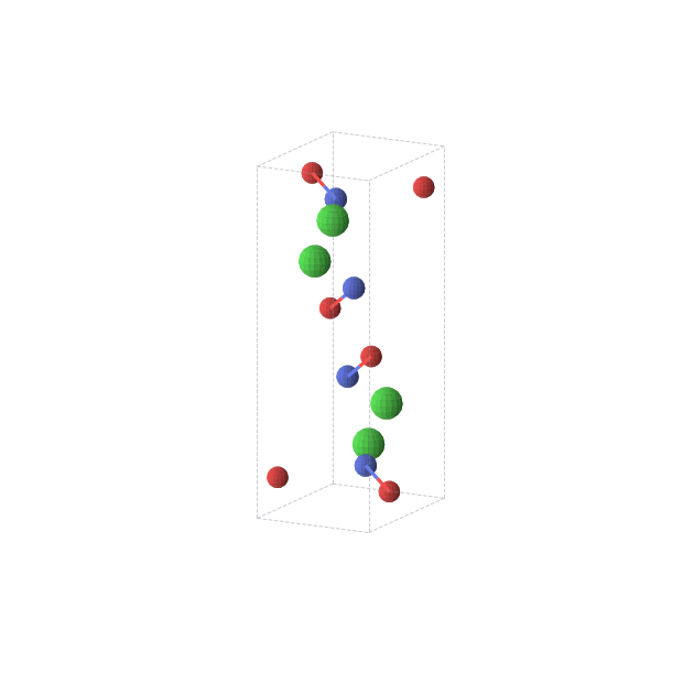 Crystal structure of NClO (orthorhombic, Pnma (No. 62))