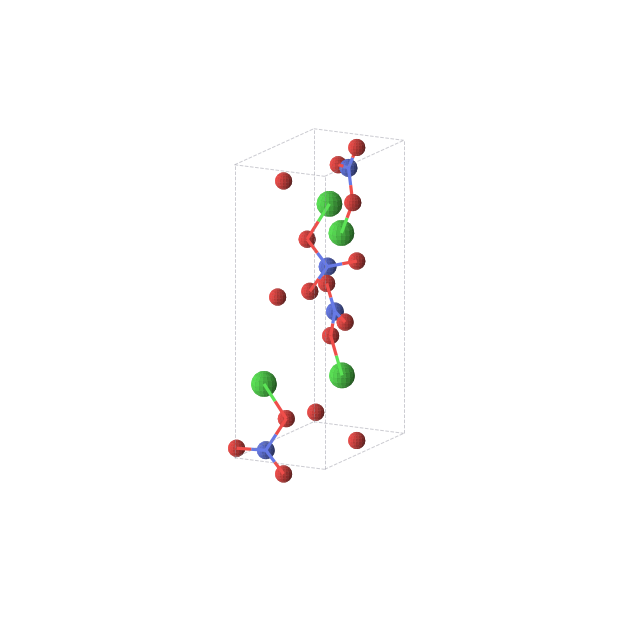 Crystal structure of NClO3 (orthorhombic, P212121 (No. 19))