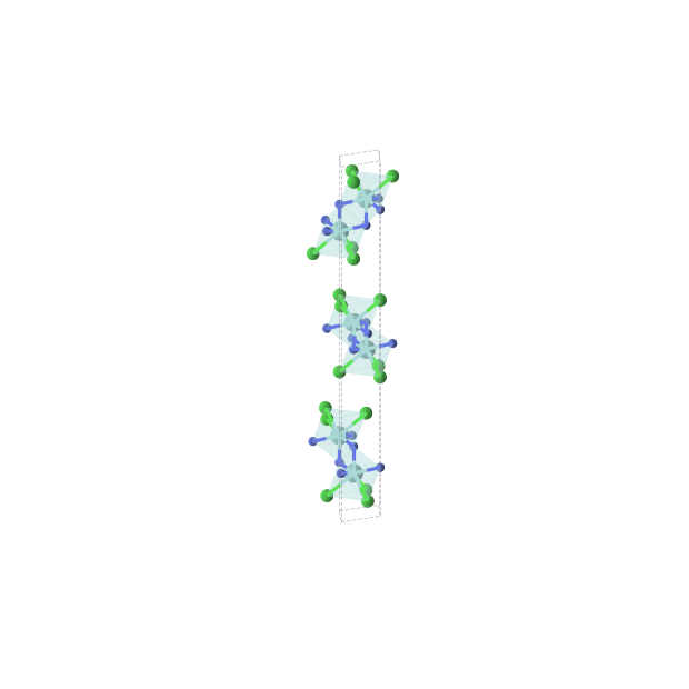 Crystal structure of ZrNCl (trigonal, R-3m (No. 166))