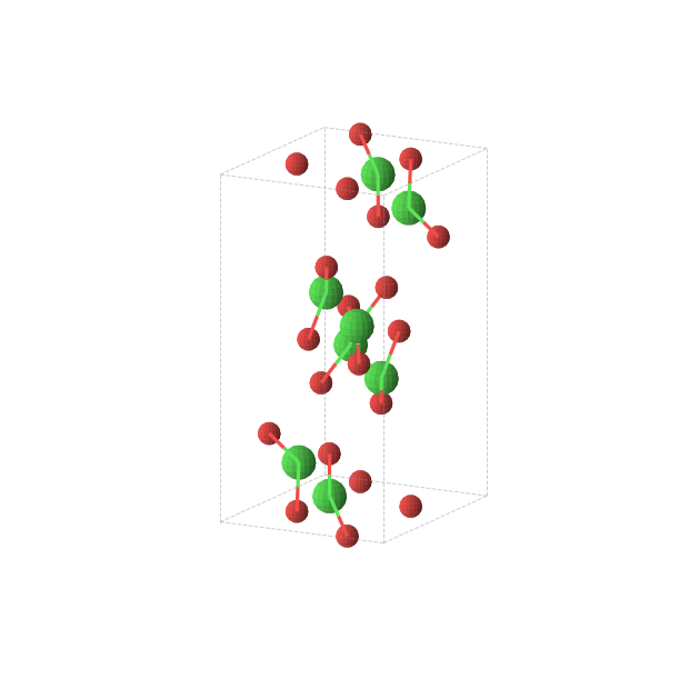 Crystal structure of ClO2 (orthorhombic, Pbca (No. 61))