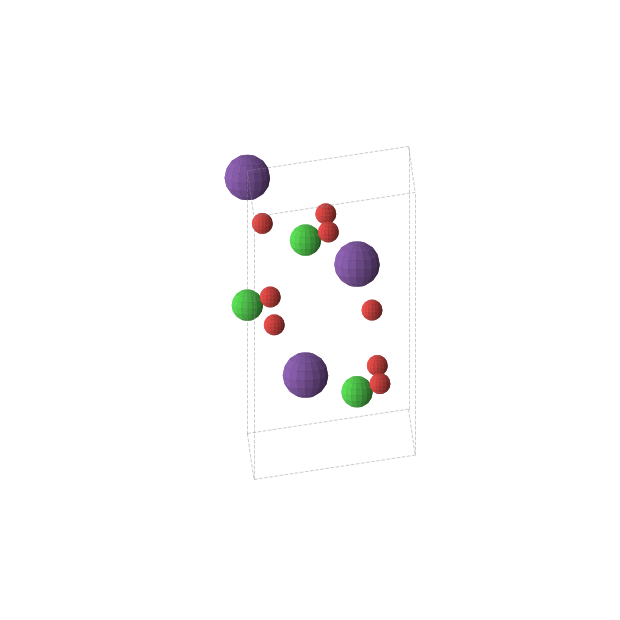Crystal structure of RbClO3 (trigonal, R3m (No. 160))