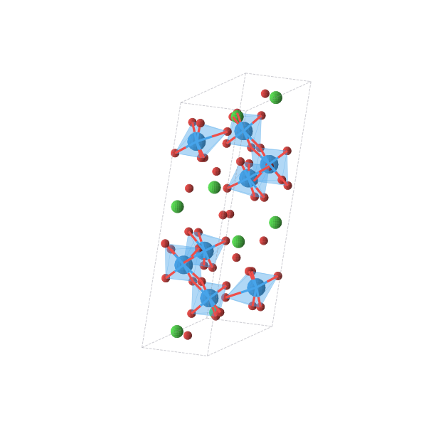 Crystal structure of ClO5U (monoclinic, P21/c (No. 14))