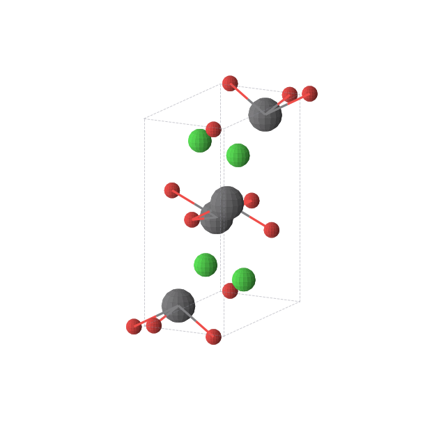 Crystal structure of PbClO (orthorhombic, Pnma (No. 62))