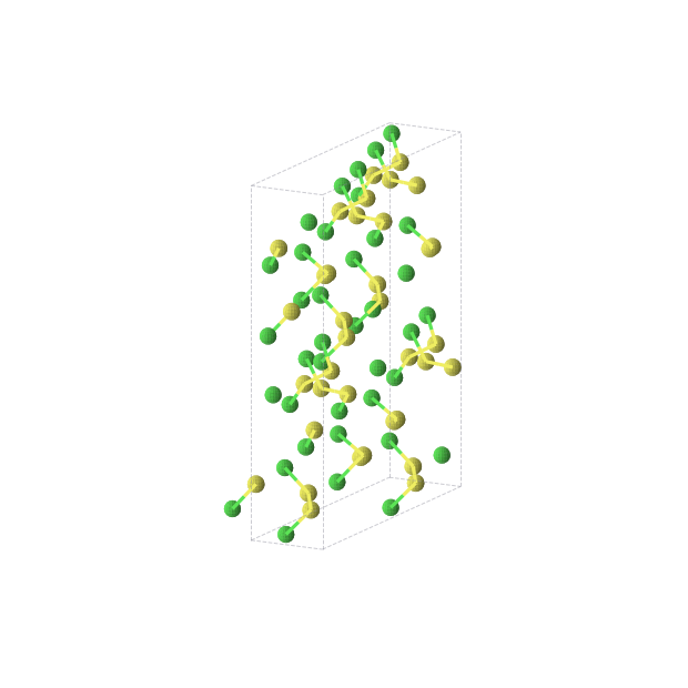 Crystal structure of SCl (orthorhombic, Fdd2 (No. 43))