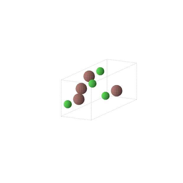 Crystal structure of ClTl (orthorhombic, Cmcm (No. 63))